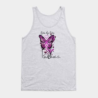 Breast Cancer Awareness Butterfly Pink Ribbon Tank Top